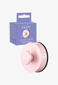 Gancio da bagno rosa a ventosa con design rotondo. Presenta un marchio sulla parte anteriore e un robusto retro in gomma per una presa sicura. Scatola inclusa.