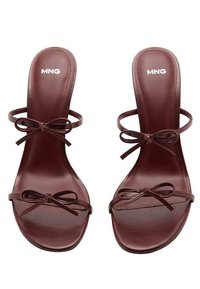 Mango MORLA - Pantofle na podpatku - bordeaux