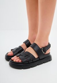 Cesare Gaspari - Platform sandals - black Thumbnail Image 1