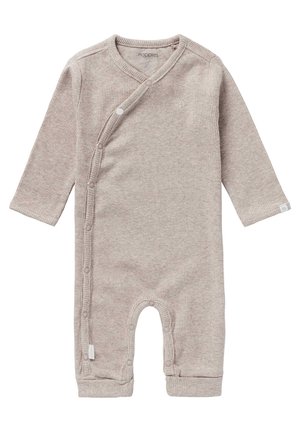 Stellou & friends Babywollen overall van 100% scheerwol met houten