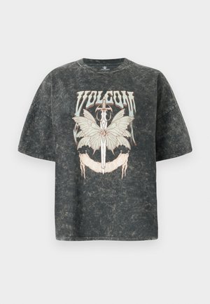 Volcom VOLTRIP TEE - Trükipildiga T-särk - vintage black