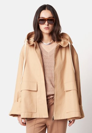 HOODED - Outdoorjas - beige