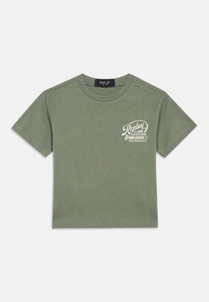 Apdrukāts T-krekls - moss green