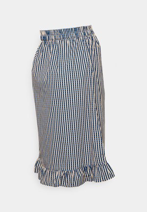 PMHUDSYN FLOUNCE MIDI SKIRT - Saia lápis - maritime bluecheck