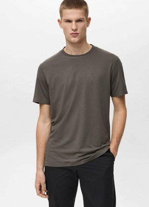 Mango Basic T-shirt - medium green