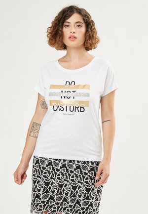 T-shirt print - white