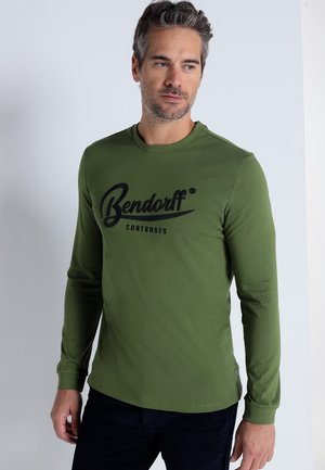 BENDORFF MIT PRÄGUNG UND STICKEREI - Long sleeved top - grün
