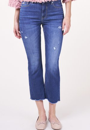 CROPPED  - Slim fit jeans -  medium destroy