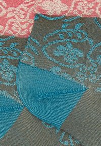 Gallo WITH RAMAGE MOTIF AND CONTRASTING CUFF - Calze - libellula