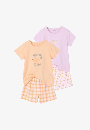 Vertbaudet, 2ER-PACK KURZE SCHLAFANZ SET - Pyjama set - hellgelb