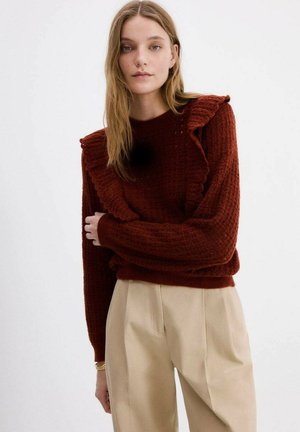 Jersey de punto - mottled orange