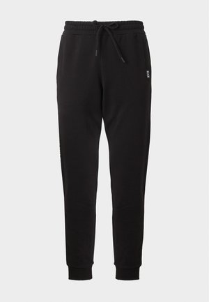 EA7 Emporio Armani, TRAIN LOGO SERIES PANTS - Παντελόνι φόρμας - black/gold-coloured