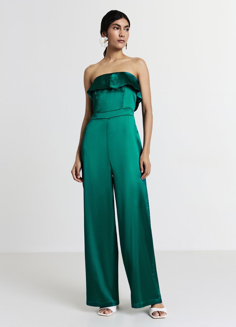 Calliope CON BALZA - Tuta jumpsuit - verde petrolio