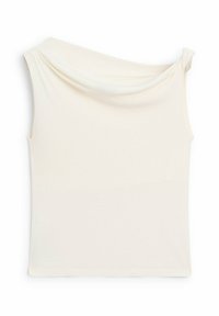 DRAPED WITH KNOT DETAIL - Top - beige