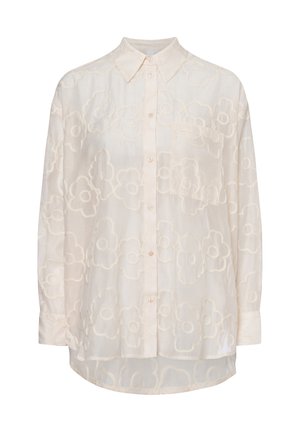 Button-down blouse - beige