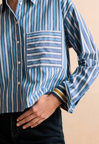 Next LONG SLEEVE - Nööpidega pluus - blue white stripe