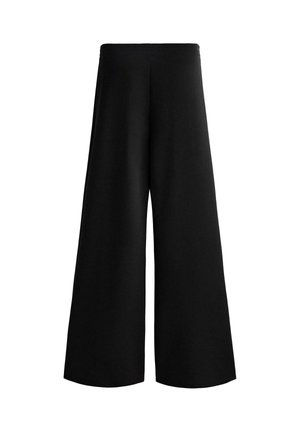 FLARE WITH SOFT-TOUCH - Nohavice - black