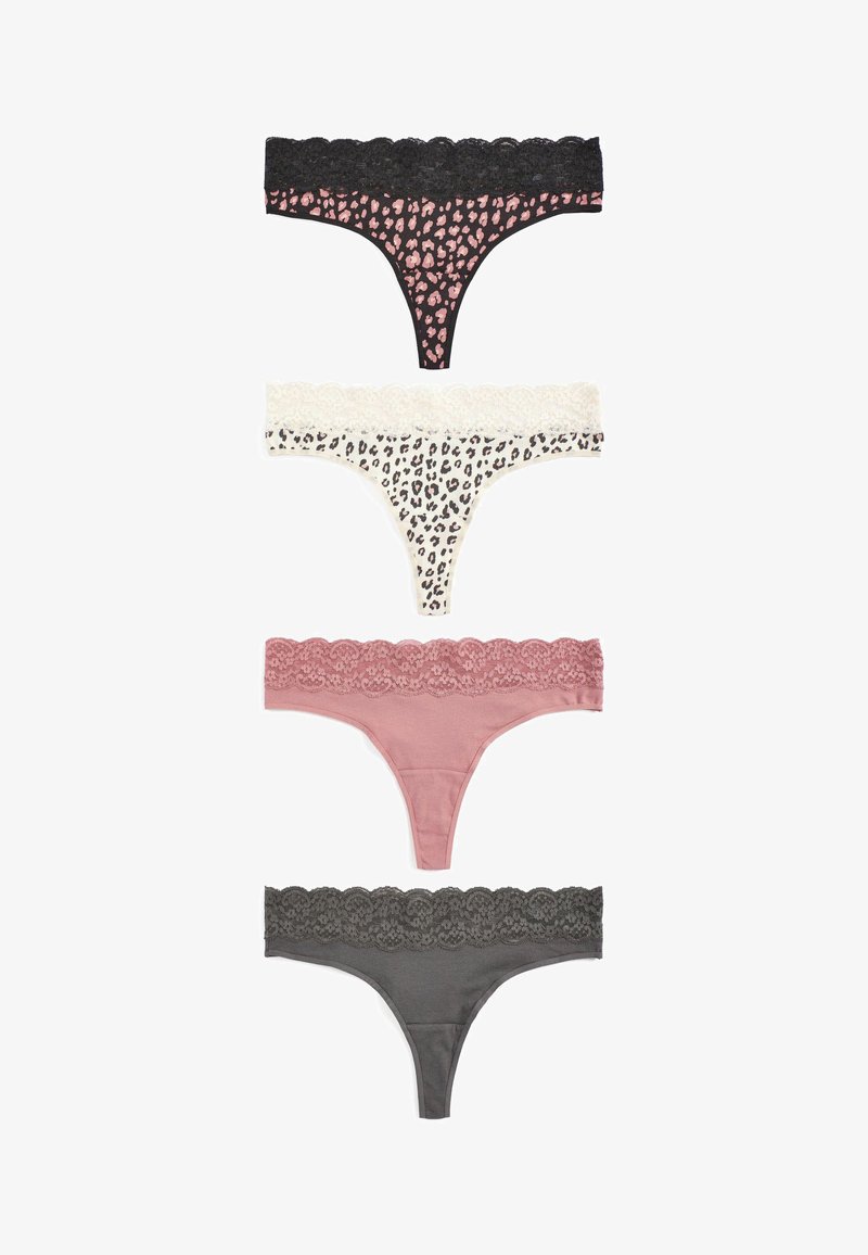 Next MONOCHROME FOUR PACK - String - animal print blush