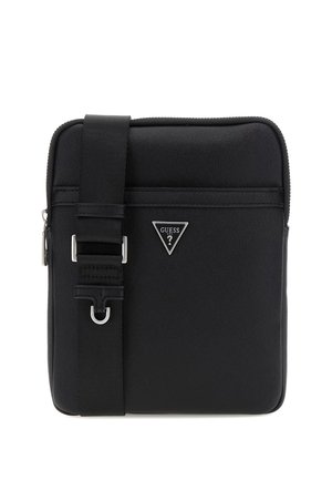 Guess MILANO CROSSBODY FLAT UNISEX - Torba čez telo - black