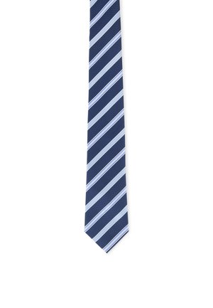 Cravatta - dunkelblau weiß gestreift