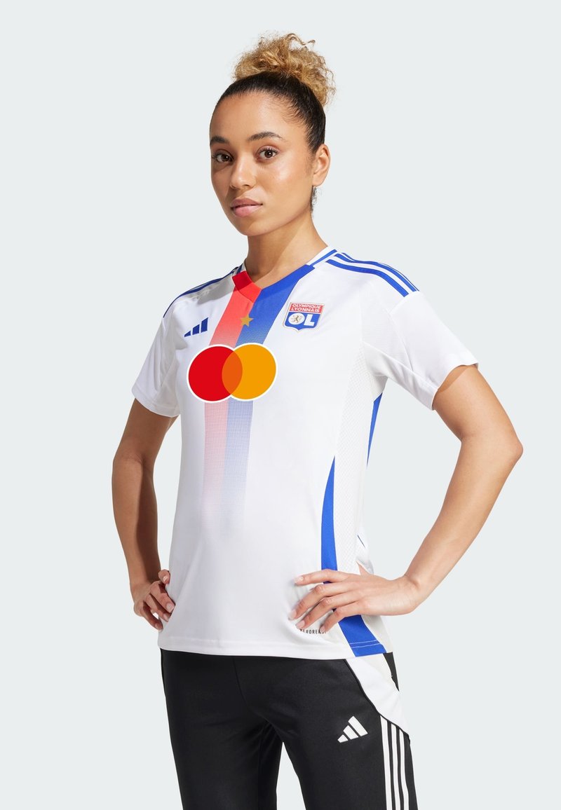adidas Performance OLYMPIQUE LYON HOME JERSEY - Klubbkläder - white