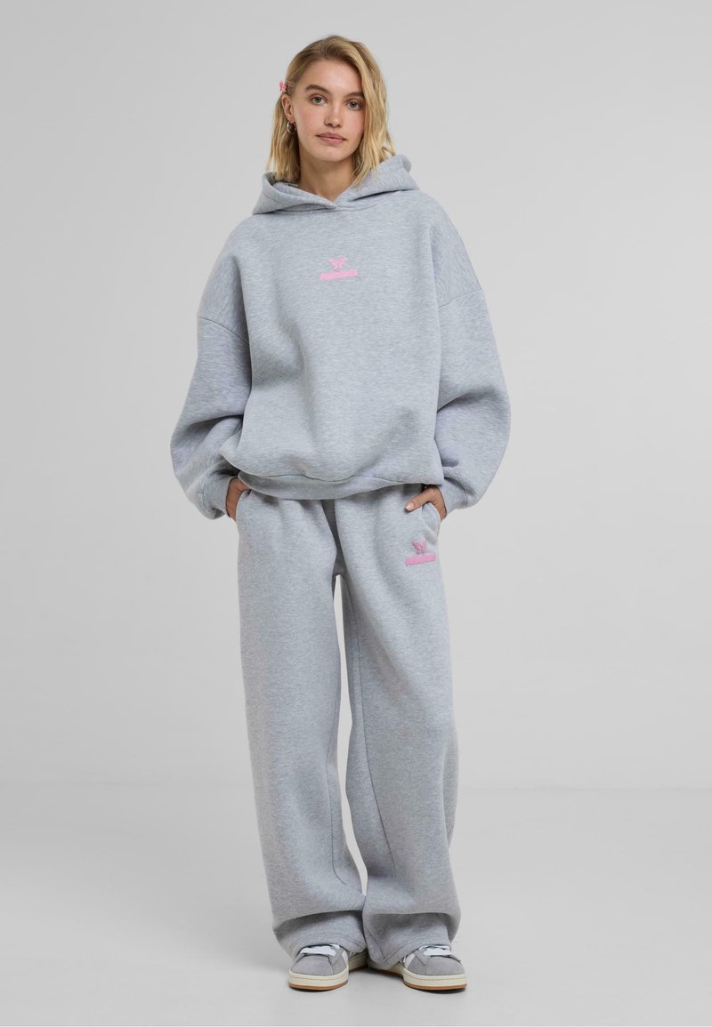 Sweat à capuche oversize Cali Surfgris chiné pour Femme