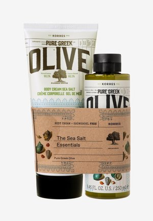 OLIVE & SEA SALT BODY CARE SET - Kropsplejesæt - -
