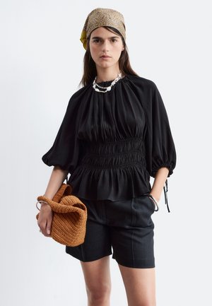 & OTHER STORIES, & OTHER STORIES SMOCKED BLOUSE - Blouse - black