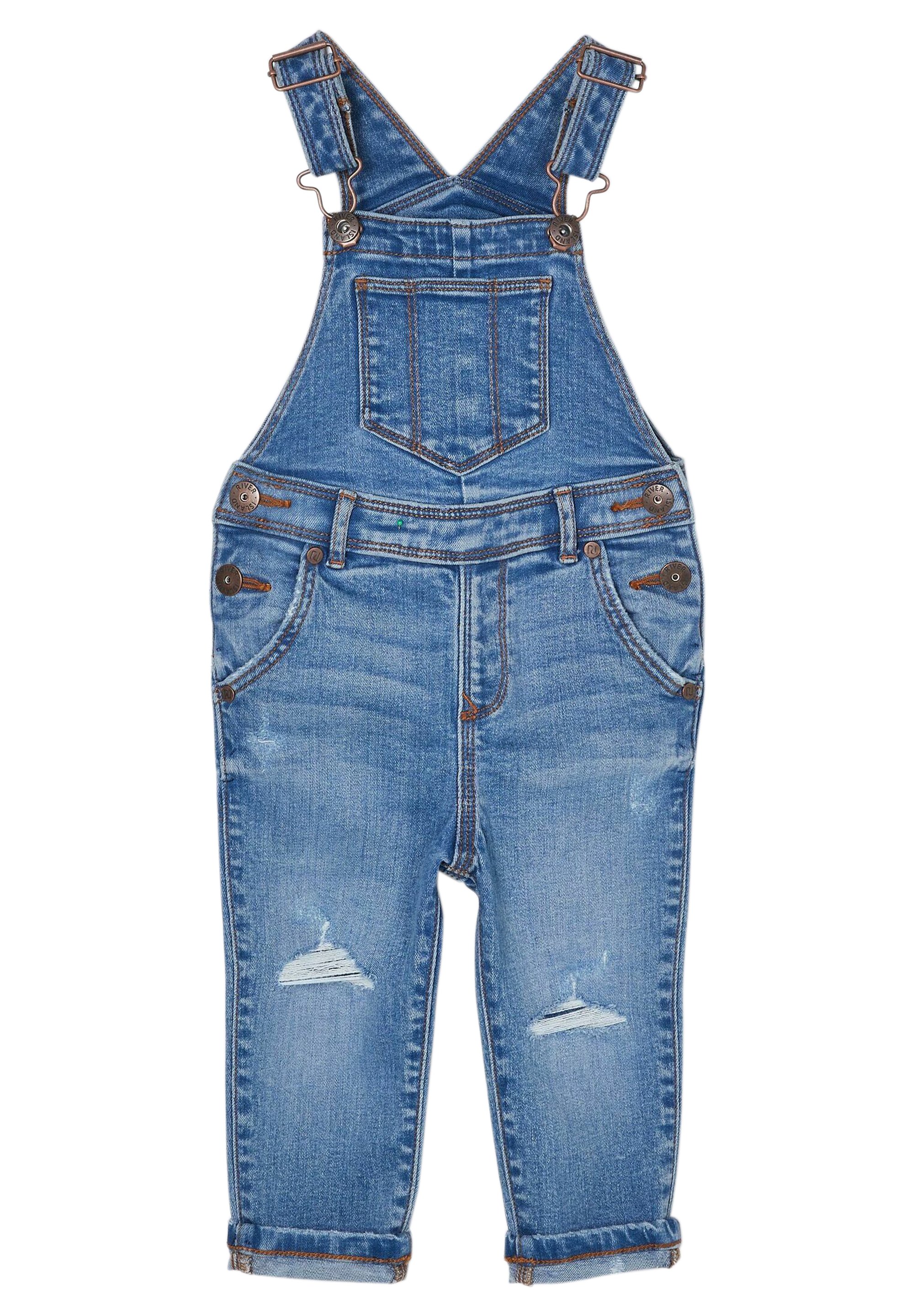 River Island Dungarees Blue Zalando De