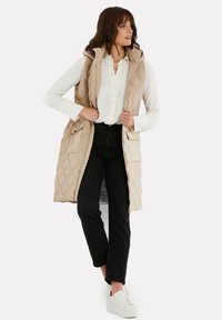 Threadbare MAGGIE DIAMOND QUILTED  - Weste - taupe