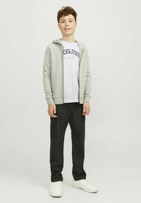 Jack & Jones Junior LOGO - Top s dlouhým rukávem - white