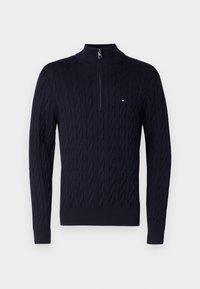 CLASSIC CABLE ZIP MOCK - Vesta - marine