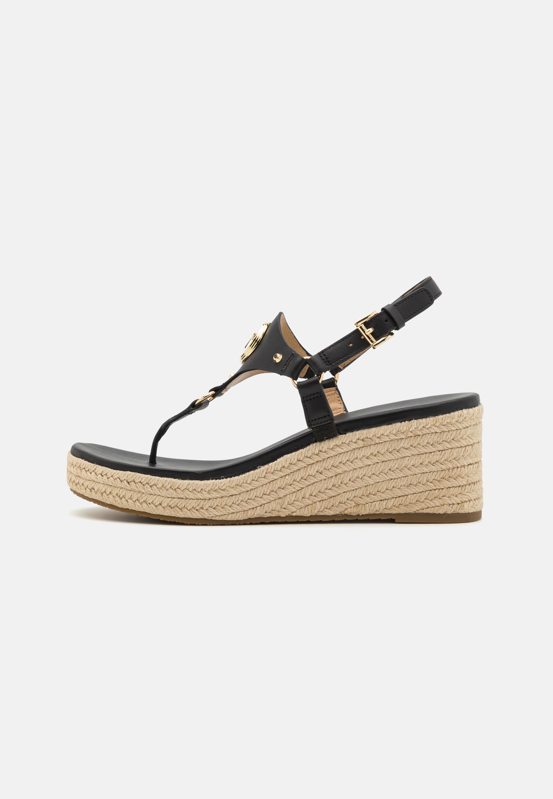 MICHAEL Michael Kors CASEY WEDGE - Espadrilles - black - Zalando.co.uk