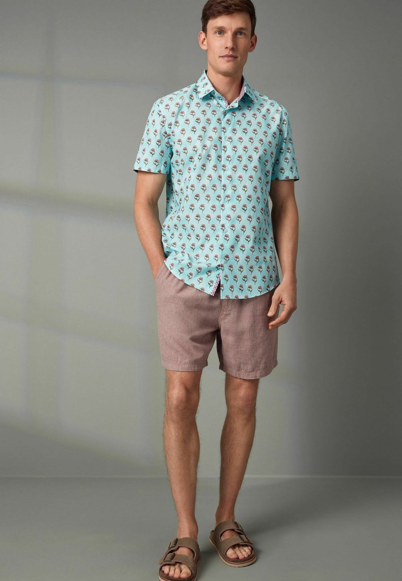 Next SHORT SLEEVE -  REGULAR FIT - Košeľa - turquoise blue