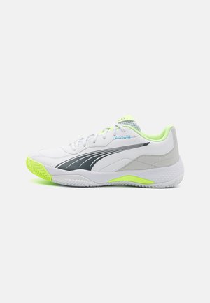 NOVA SMASH - Padelschoenen - white/luminous blue/fizzy apple/shadow gray