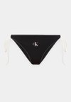 SIDE TIE BOTTOM GRAPHIC MONOGRAM - Κάτω μέρος μπικίνι - black