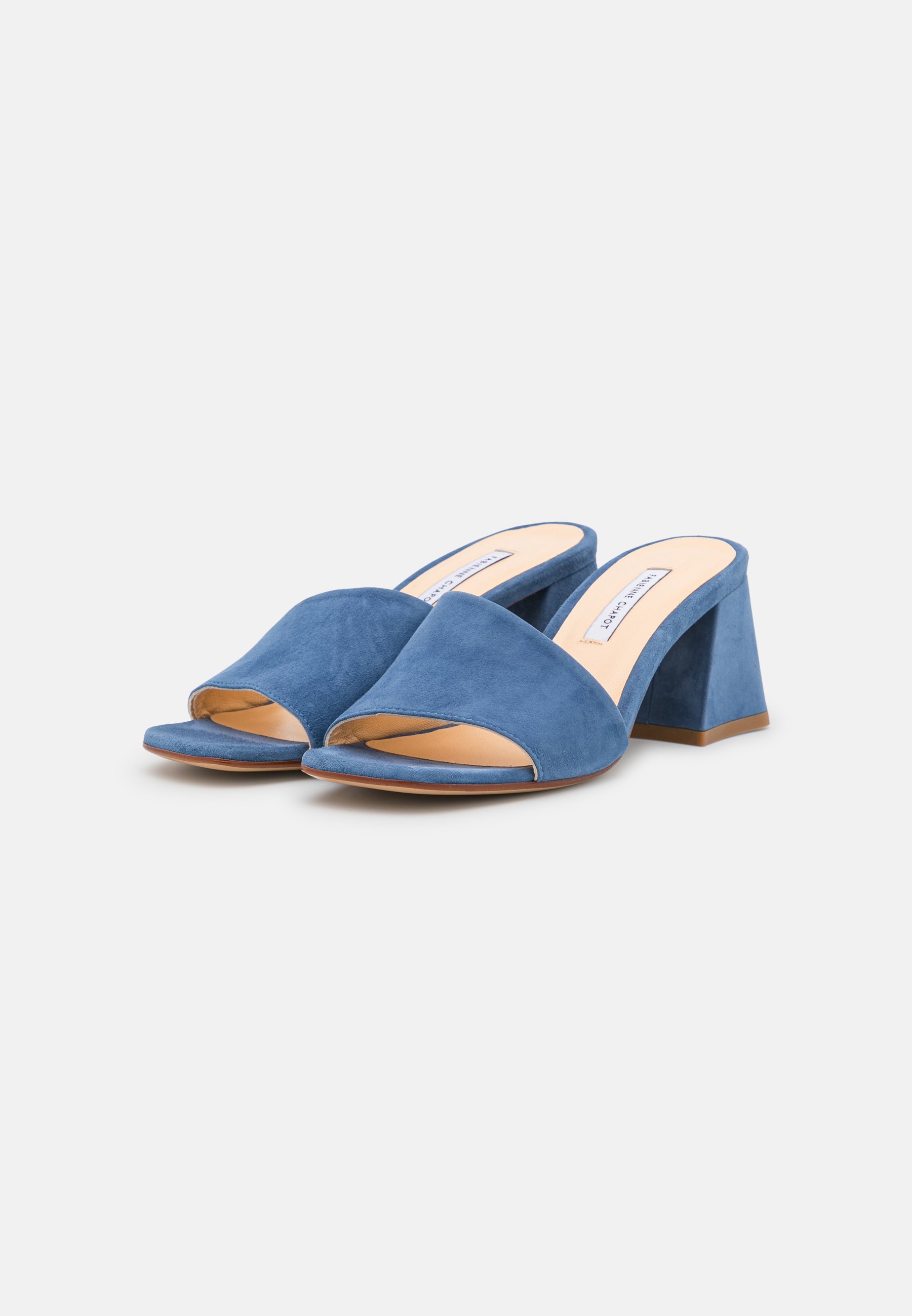 Fabienne Chapot TED MULES - Muiltjes met hak - ocean blue/lichtblauw -  Zalando.nl