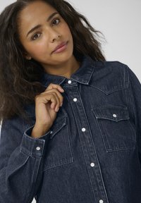 Kaffe Curve ELISA - Button-down blouse - dark blue denim
