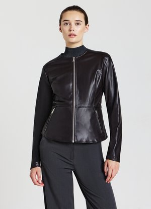 Giacca in similpelle - marrone scuro