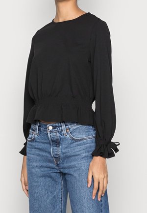 JDY, T-shirt à manches longues - black