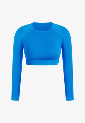 Smilodox CROP LONGSLEEVE MAYSA - T-shirt à manches longues - blau