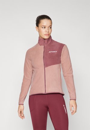 MULTI FULL-ZIP FLEECE - Fleecejakke - warm clay/quiet crimson