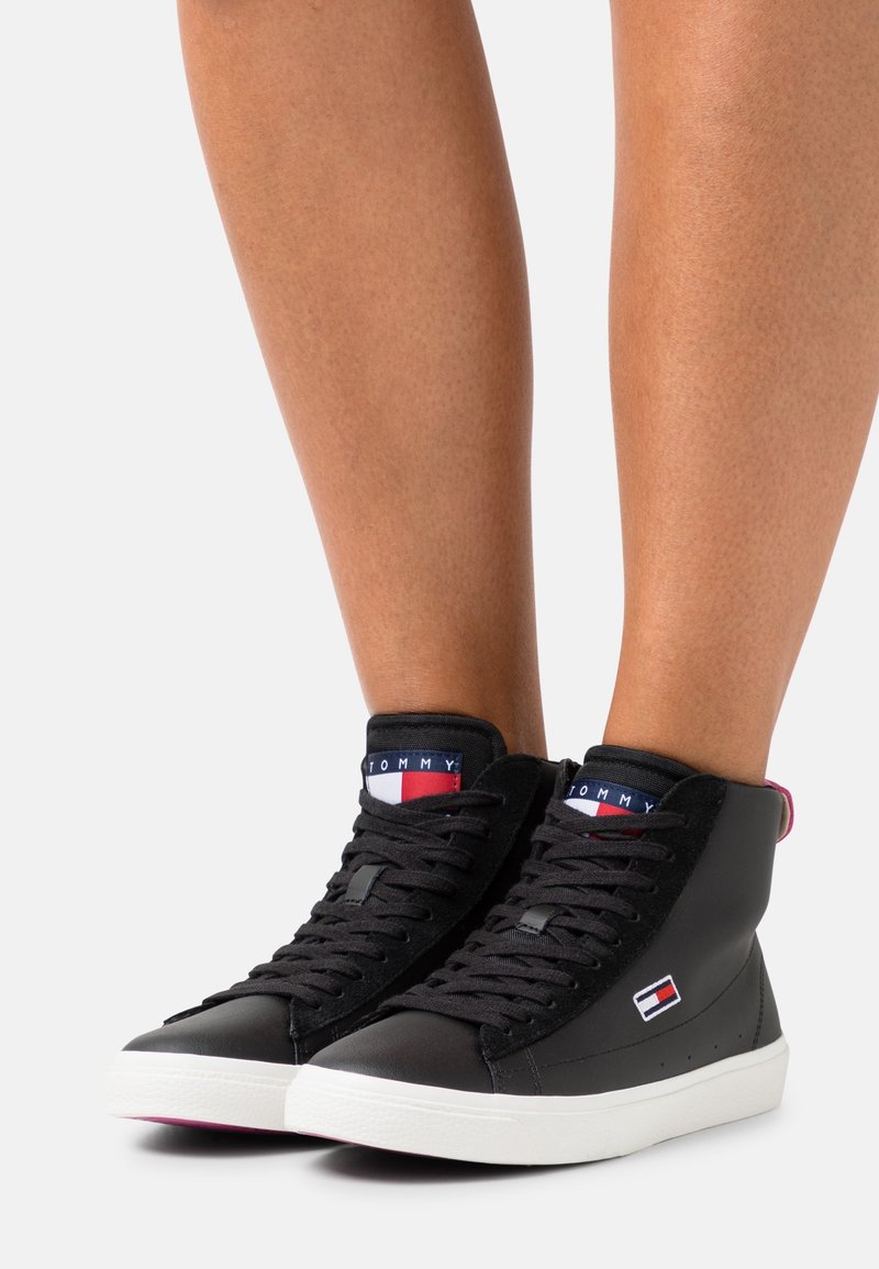 Tommy Jeans Höga sneakers - black