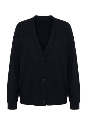 MIAMODA, STRICKJACKE, BOXY FIT, WEITER LANGARM - Cardigan - black