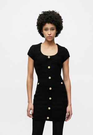 CLARA CAP DRESS SWEATER - Robe pull - jet black