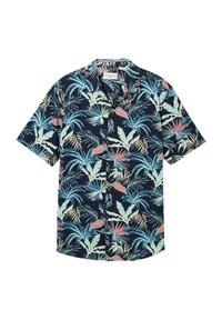 Unselected, navy tropical leaf design