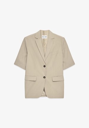 NA-KD SHORT SLEEVE - Bleizeris - taupe