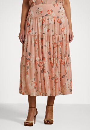Lauren Ralph Lauren Woman POLYESTER CRINKLE SKIRT - A-lijn rok - pink