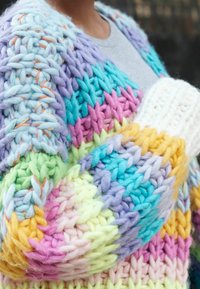 Next OVERSIZED HAND STRIPE  - Cardigan - multi bright