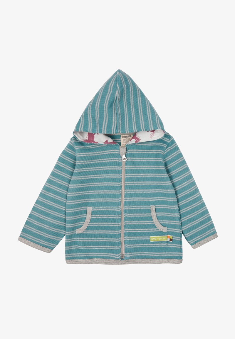 loud + proud GERINGELTE SWEAT - Giacca da mezza stagione - hellblau